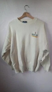 Vintage Golf Sweater Mens Size XL White Pullover Vantage Brand Golf Classic - Picture 1 of 5