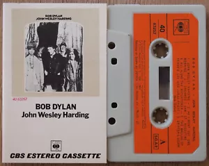 BOB DYLAN - JOHN WESLEY HARDING (CBS 4063252) 1972 SPAIN CASSETTE TAPE FOLK ROCK - Picture 1 of 4