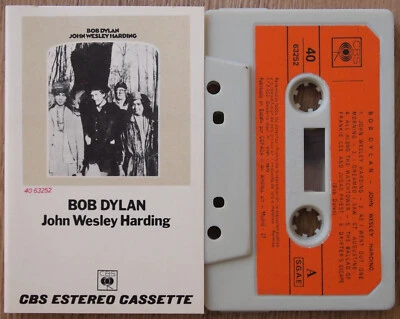 BOB DYLAN - JOHN WESLEY HARDING (CBS 4063252) 1972 SPAIN CASSETTE TAPE FOLK ROCK - Image 1 of 4