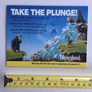 Disneyland Splash Mountain 1989 Prensa Oficial Apertura Dedicación Invitación - Imagen 1 de 3