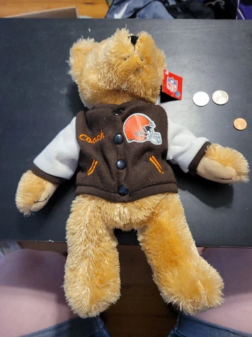 NFL Cleveland Browns Teddy Bear Plush Coach Cover