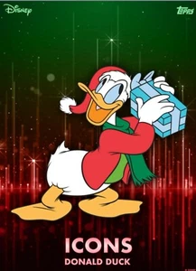 Disney Collect Topps Digital - ICONS CHRISTMAS - Donald Duck Single * GDL - Picture 1 of 2