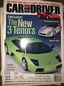 Car and Driver Magazine December 2001 3 New Tenors - Bild 1 von 1