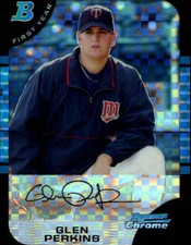 2005 Bowman Chrome X-Fractors #170 Glen Perkins /225