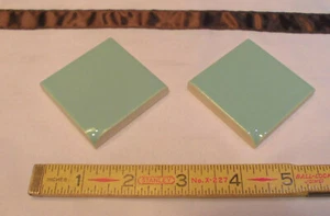 2 uds. Azulejos de esquina interior nariz de toro superficie cerámica brillante verde helecho 2" X 2" - Imagen 1 de 9