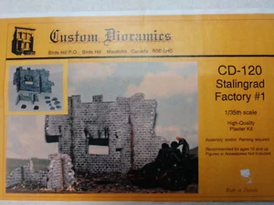 Custom Dioramics CD-120 1/35 Stalingrad Ruins WWII #1 Destroyed Factory Building - Picture 1 of 1
