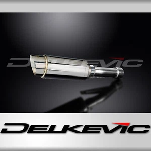 Honda GB400TT 1985-1989 Slip On 8" Round Stainless Exhaust Muffler Kit - Foto 1 di 5