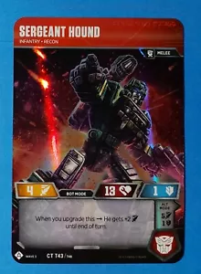 Sergeant Hound - CT T43/T48 Transformers TCG War for Cybertron Siege I Wave 3 NM - Picture 1 of 2