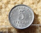 5 Pfennig ,Deutsches Reich , 1922 E,  stempelglanz , preiswert zu verkaufen