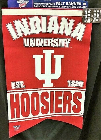 Indiana Hoosiers Premium Felt Banner Cover