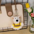 West Highland White Terrier Bag Pendant with Sweater Plush Dog Keychains  Girls
