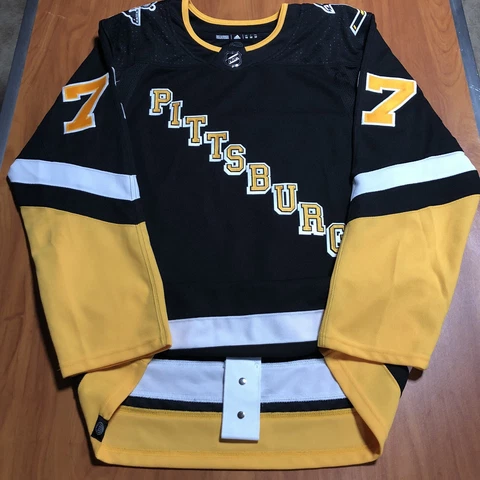 Adidas Authentic Jeff Carter Pittsburgh Penguins NHL Jersey Black Alternate 52 Cover