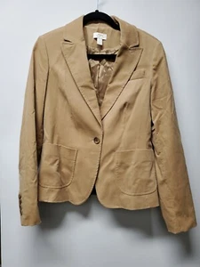 LOFT  Casual Blazer Size 8, Yellow One Button Jacket - Picture 1 of 3