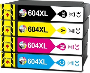 4 cartucce d'inchiostro 604XL compatibili con Epson XP2205 XP3200 XP3205 XP4200 XP4205 - Foto 1 di 2