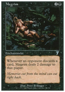 MTG MEGRIM FOIL ITALIAN EXC - EMICRANIA - 7TH - MAGIC - Picture 1 of 1