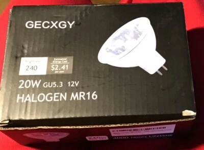 [6 Pack] LED MR16 3.5W 12V 20W Halogen Replacement Bulbs GU5.3 Bi-Pin 5000K - Image 1 of 4