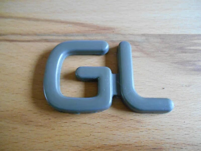 Youngtimer original Opel Kadett E Schriftzug Emblem GL aus Kunststoff - Bild 1 von 2