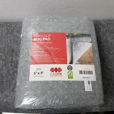 6x9 ft nuLOOM Premium Non-Slip/Skid Rug Pad Made in USA 1/8" Thick - Image 1 of 4