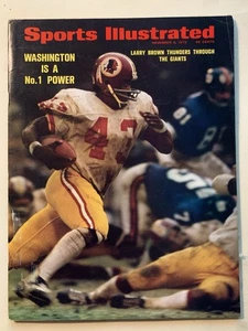 Larry Brown 6 novembre 1972 Sports Illustrated Washington Redskins senza etichetta - Foto 1 di 2