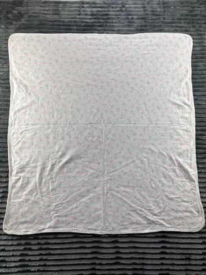 Manta de seguridad vintage de algodón floral para bebé Carter’s flores rosa envoltura encantadora Foto 1 de 4