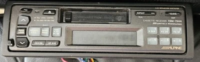 ALPINE CAR STEREO AM/FM CASSETTE OLD SCHOOL TDM-7544 & CHM-S620 CHANGER READ  - Image 1 of 4