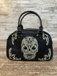 Montana West Embroidered Dia De Los Muertos Sugar Skull Duffel Bag - Picture 1 of 19