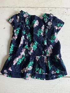 Girl's JANIE & JACK Size 10 Floral Print Blouse - Picture 1 of 2