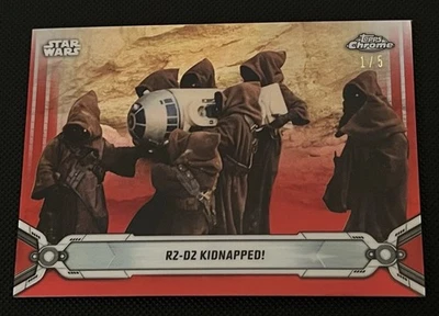 2019 TOPPS CHROME STAR WARS R2-D2 KIDNAPPED! #78 RED REFRACTOR 1/5 NM-MINT! - Image 1 of 4