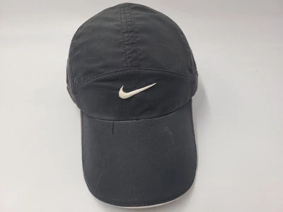 Nike Dri-Fit Panel Envejecido Ajustable Gorra Correr Caminata Hombres Mujeres Negro Blanco Foto 1 de 4