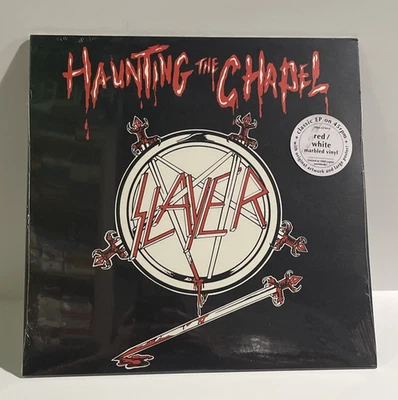 Slayer - Haunting The Chapel (Red & White Marbled Vinyl) New Sealed LP Album - Image 1 of 4