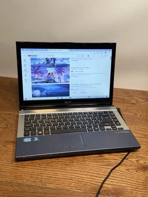 Acer Aspire 4830T Core i3 4GB RAM 320GB HDD  Damaged Faulty Keyboard No Charger - Image 1 of 4