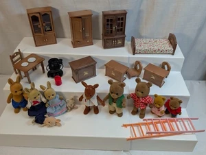 Vintage Bandai Maple Town Story Dollhouse Figure & Furniture Lot, 1986 - Picture 1 of 24