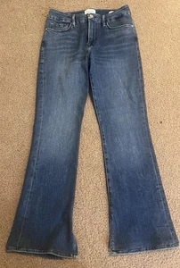 Neu ohne Etikett Frame Le Mini Boot Jeans geteilter Saum Größe 29 gesäumt - Bild 1 von 10