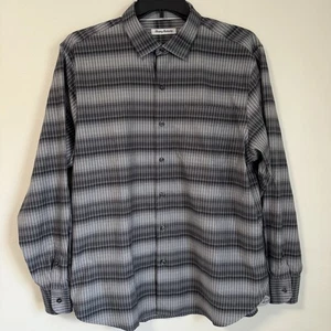 Tommy Bahama Herren Large Lazlo Lux Ombre Streifen Seidenmischung Hemd Langarm - Bild 1 von 9