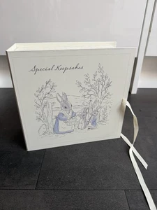 Caja de memoria Beatrix Potter Peter Rabbit recuerdo bebé - nueva nunca usada - Imagen 1 de 4