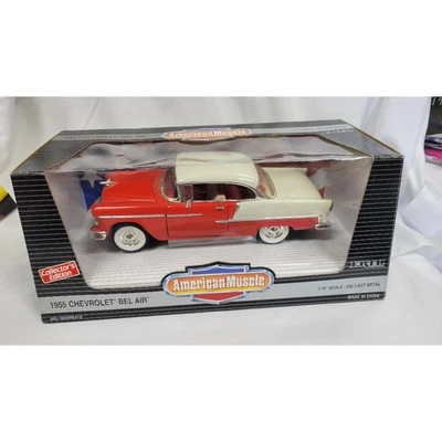 ERTL American Muscle 1955 Chevrolet Bel Air 1:18 Die Cast car - Image 1 of 4