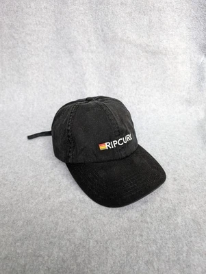Rip Curl Brand Icon Adjustable Strapback Hat - Black - Image 1 of 4
