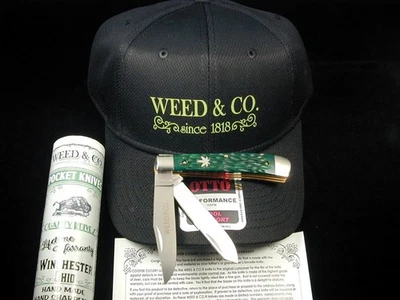 CUCHILLO TRAMPERO DE HUESOS WEED & CO PLANTILLA VERDE DE COOPPER CUTLERY SCHATT & MORGAN + SOMBRERO Foto 1 de 4