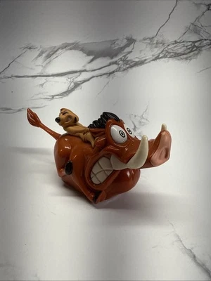 Figura de juguete de colección Burger King Disney Timón y Pumba El Rey León Foto 1 de 4