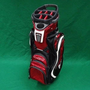 Sun Mountain C-130 14-Way Black/Red/White Golf Cart Bag w/ Raincover - Picture 1 of 5