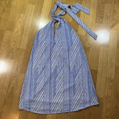 Mini vestido para mujer Lagenlook talla S cuello falso detalle de ojo de cerradura ropa de resort campy Foto 1 de 4