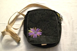 Haiku Handtasche von Sharon Eisenhauer MED Crossbody Reisetasche Riemen schwarz/lila gebraucht, in einwandfreiem Zustand - Bild 1 von 10