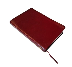 Ultrathin Reference Bible NKJV Large Print Burgundy Bonded Leather Holman READ - Imagen 1 de 20