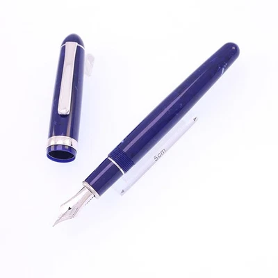 PLATINUM #3776 Celluloid Midnight Ocean NIB 14K gold M [4994] - Image 1 of 4