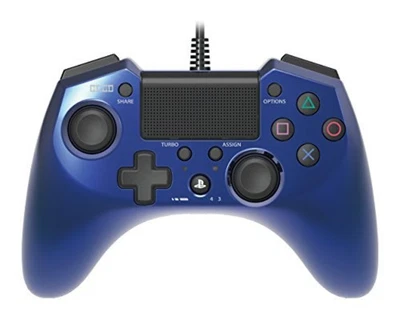 PS4 HORI Pad FPS Plus for PlayStation 3/4 Controller Pad Blue F/S w/Tracking# - Image 1 of 4