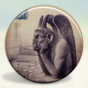 Gargoyles of Notre Dame Le Stryge Pocket Mirror tartx - Picture 1 of 3