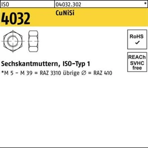 BUFAB Sechskantmutter ISO 4032 M 8 CuNiSi - Bild 1 von 1