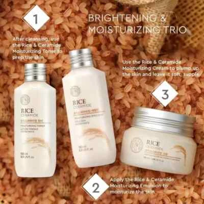 The Face Shop Emulsión Hidratante Arroz y Ceramida, Bloquea la Hidratación de la Piel, 150 ml Foto 1 de 4