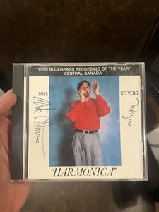 Mike Stevens CD Harmonica 1990 Bluewind Records 4004 Signed 12 Tracks Bluegrass - Imagen 1 de 4