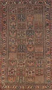 Vintage Garden Design Bakhtiari Traditional Area Rug 5x10 Handmade Wool Carpet - Picture 1 of 21
